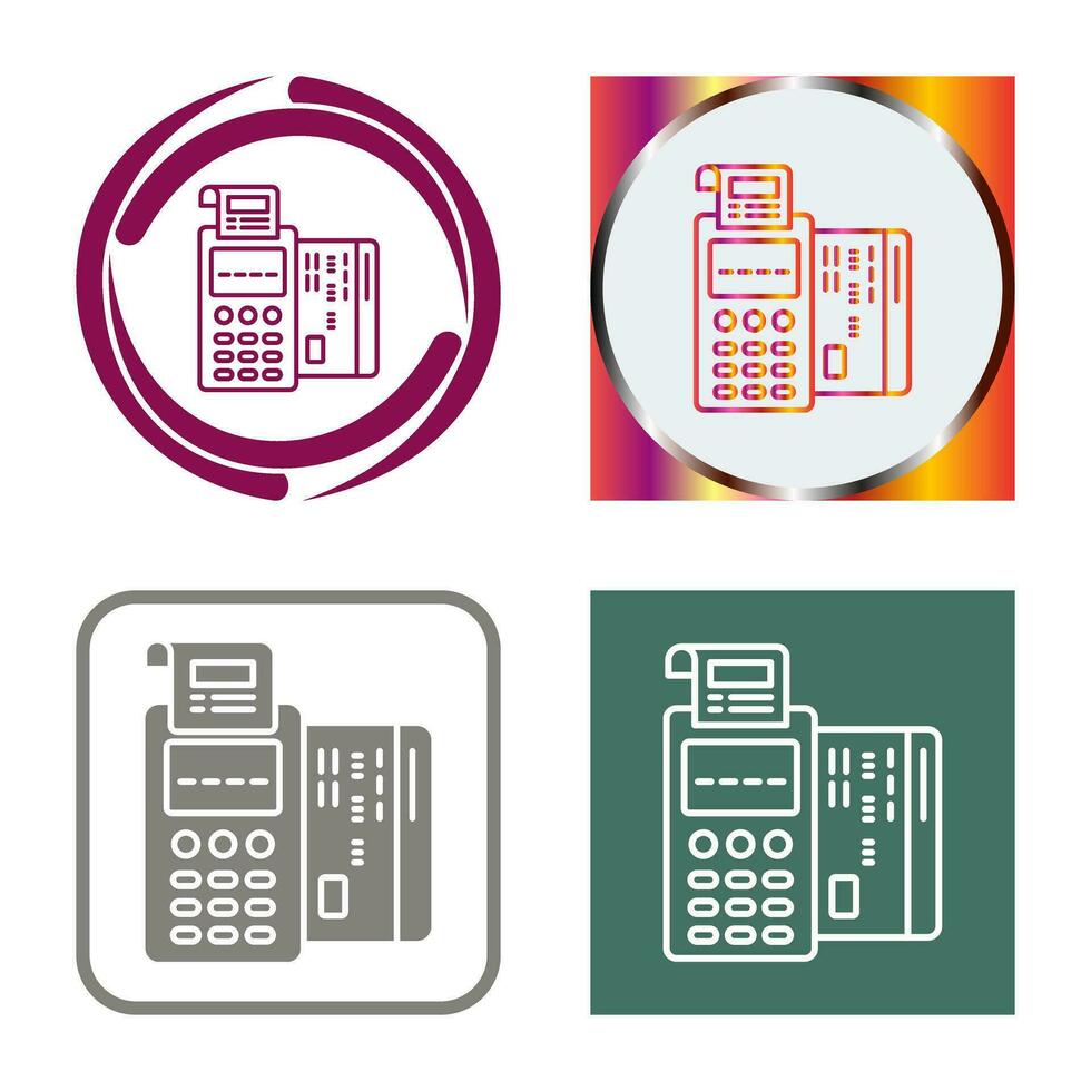 Pos Terminal Vector Icon