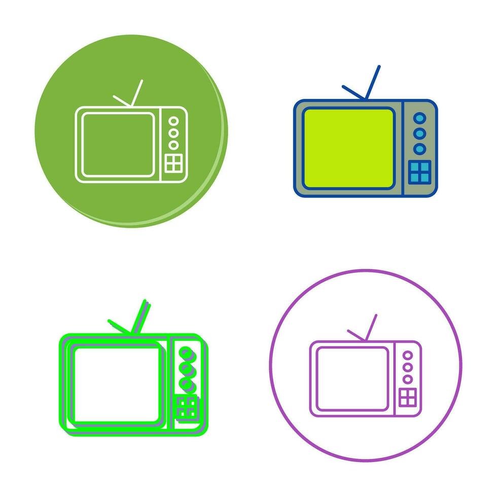 TV Set Vector Icon