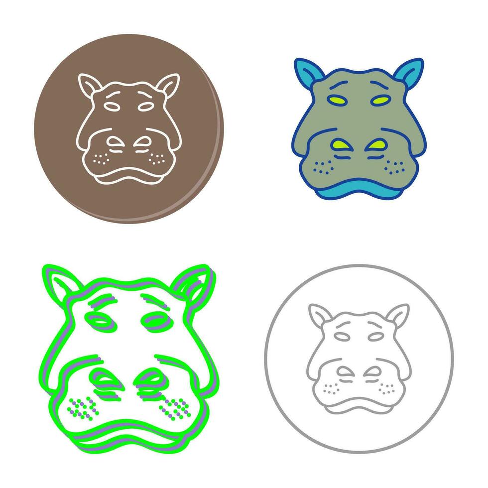 Hippo Vector Icon