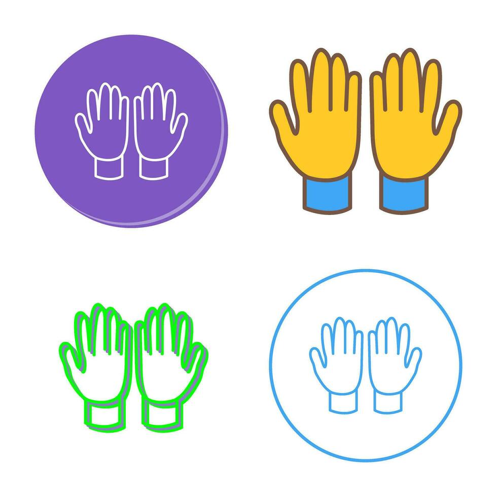 Gardening Gloves Vector Icon