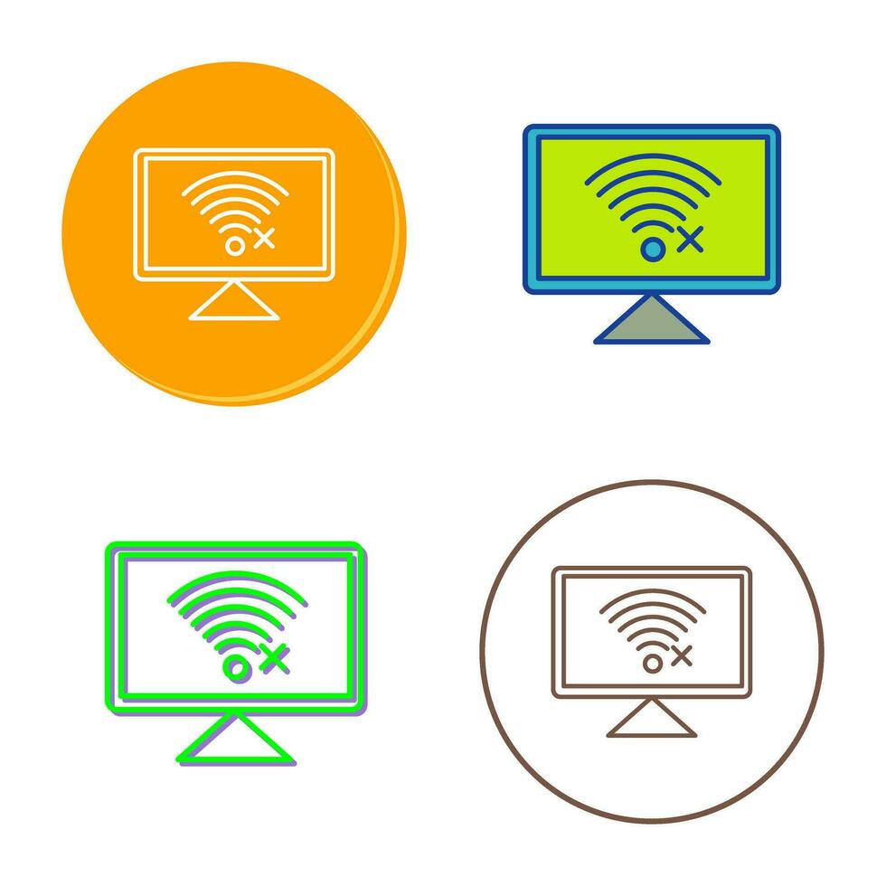 Disconnected Network Vector Icon