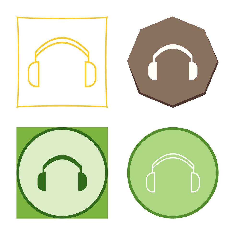 icono de vector de auriculares