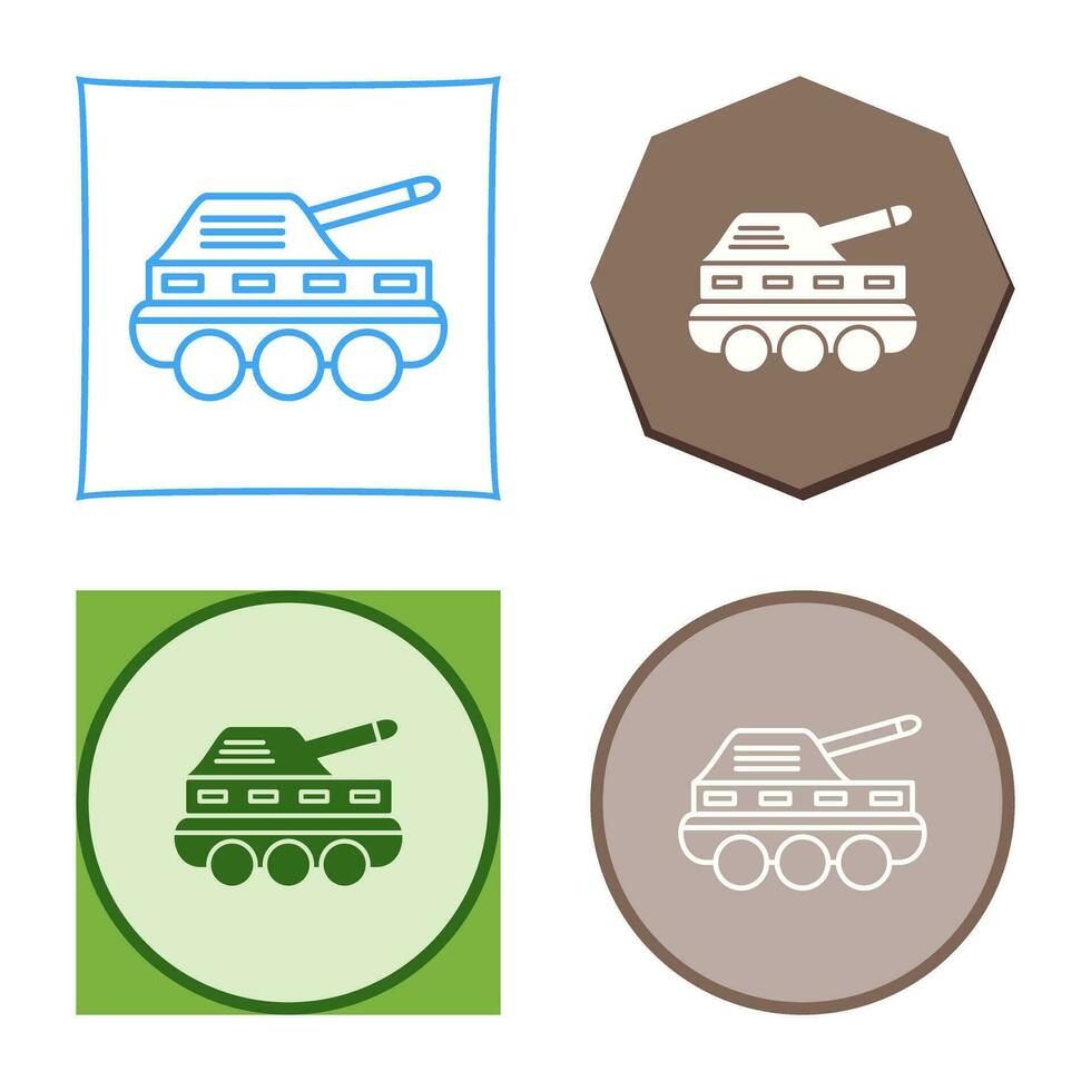 icono de vector de tanque de infantería