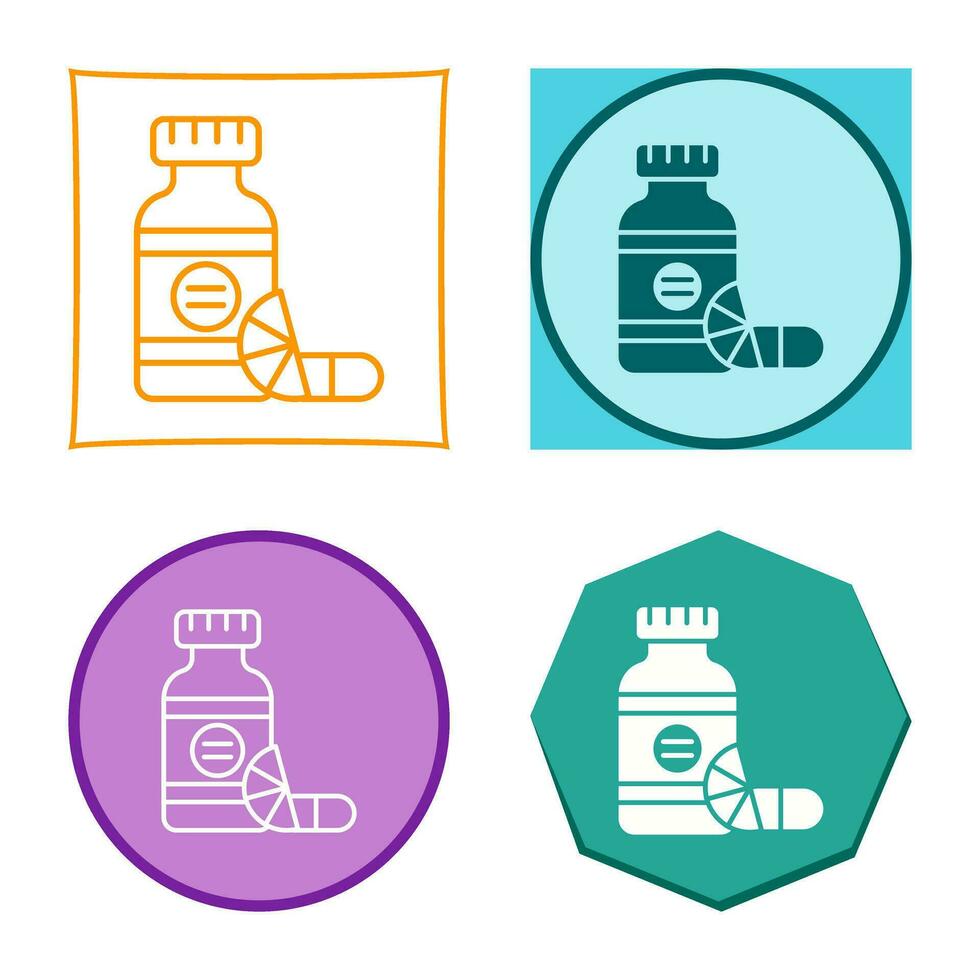 Vitamins Vector Icon