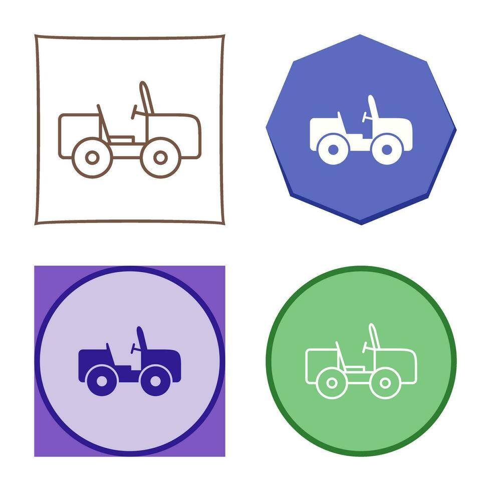 Safari Jeep Vector Icon