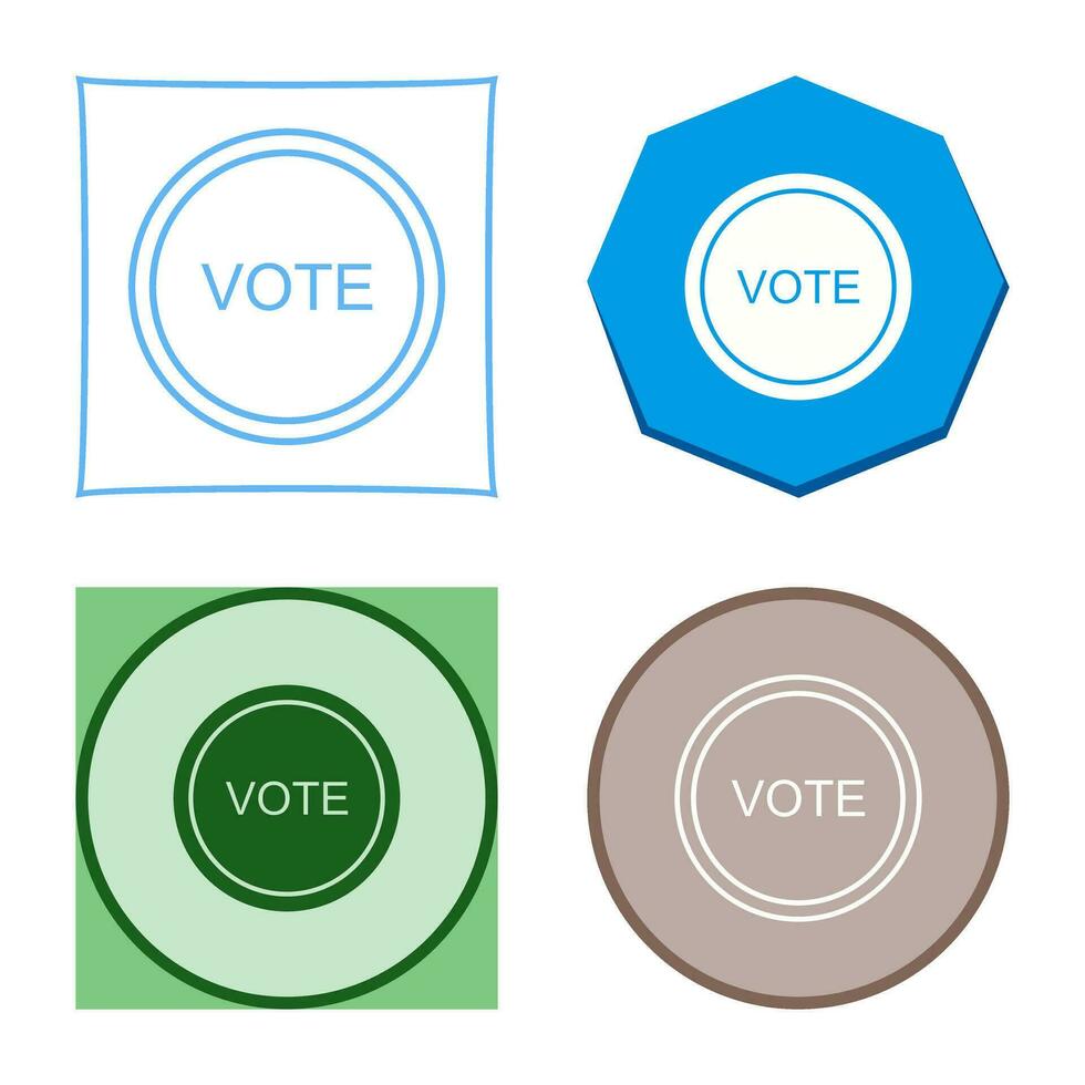 icono de vector de enlace de voto