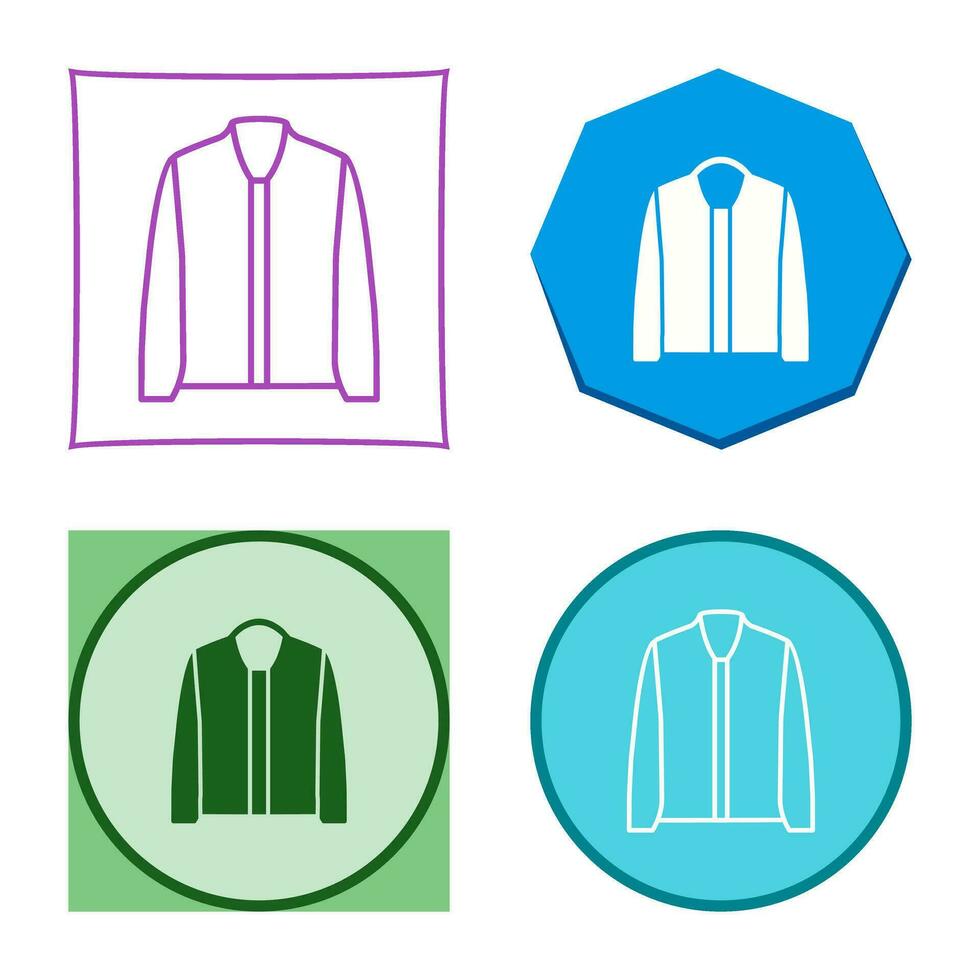 icono de vector de chaqueta