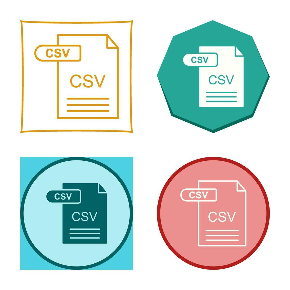 CSV Vector Icon