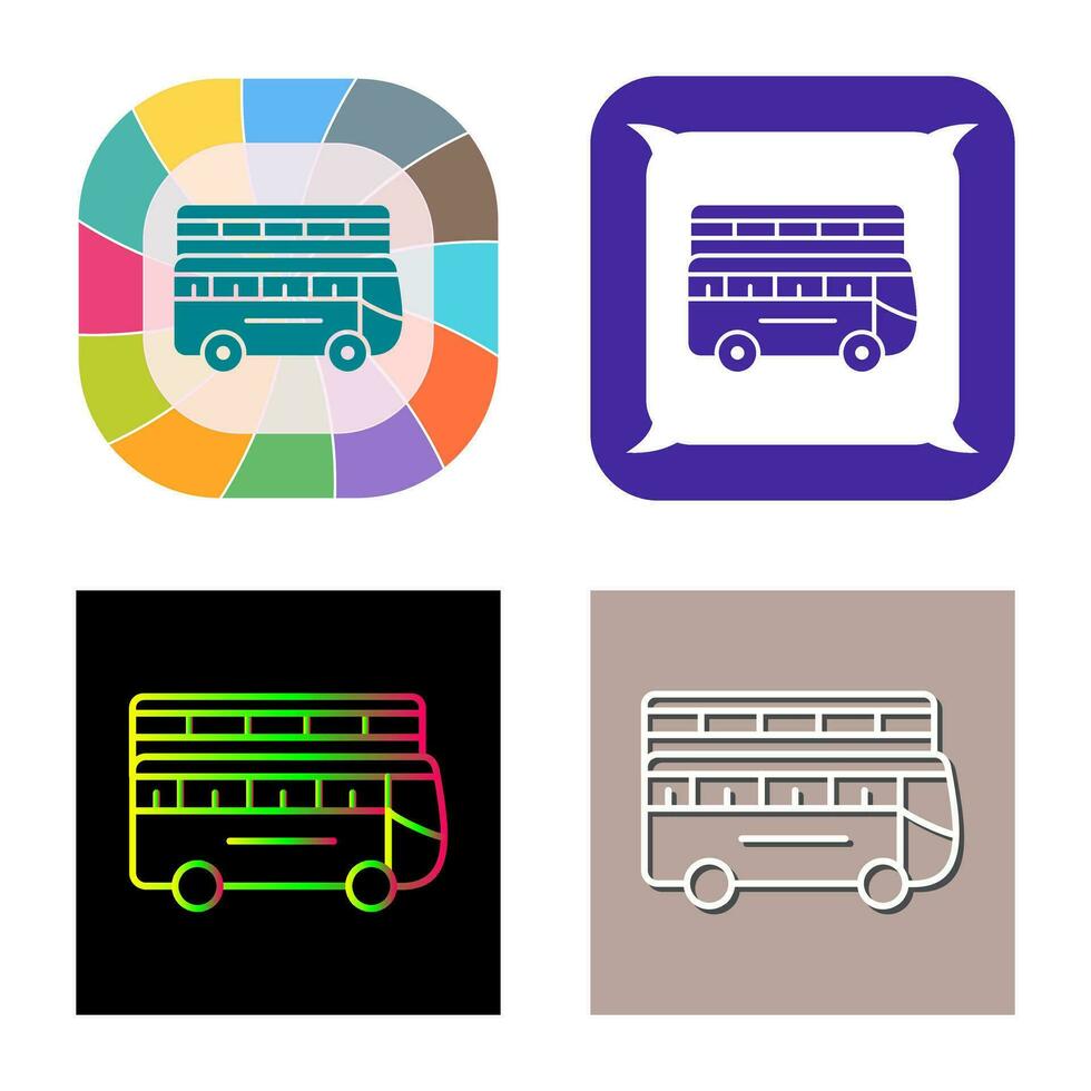 Double Bus Vector Icon