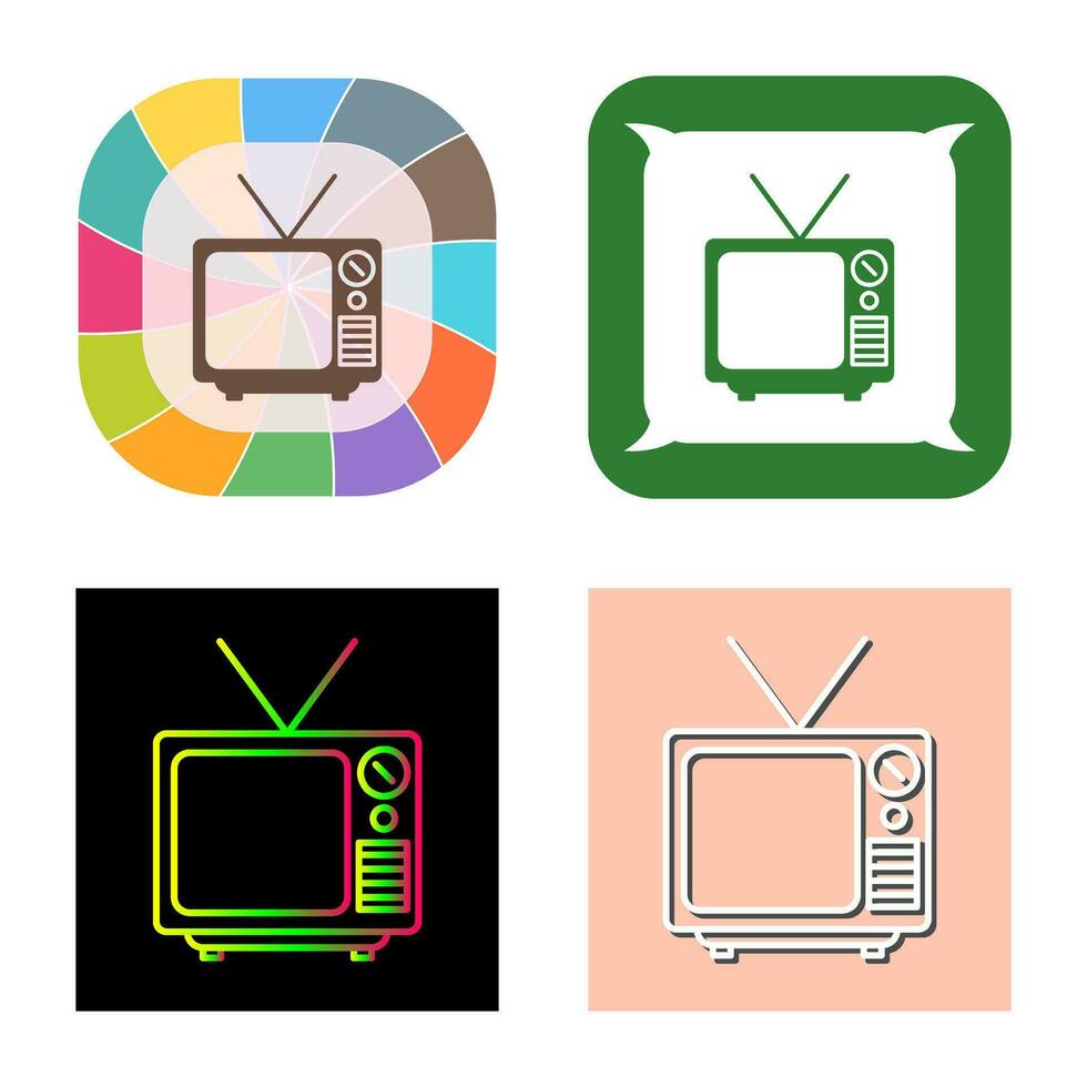 Television Broadcast Vector Icon