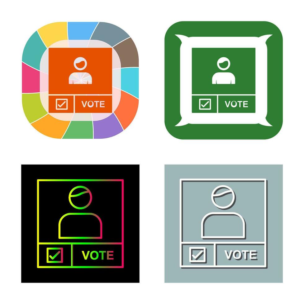 Candidate Banner Vector Icon