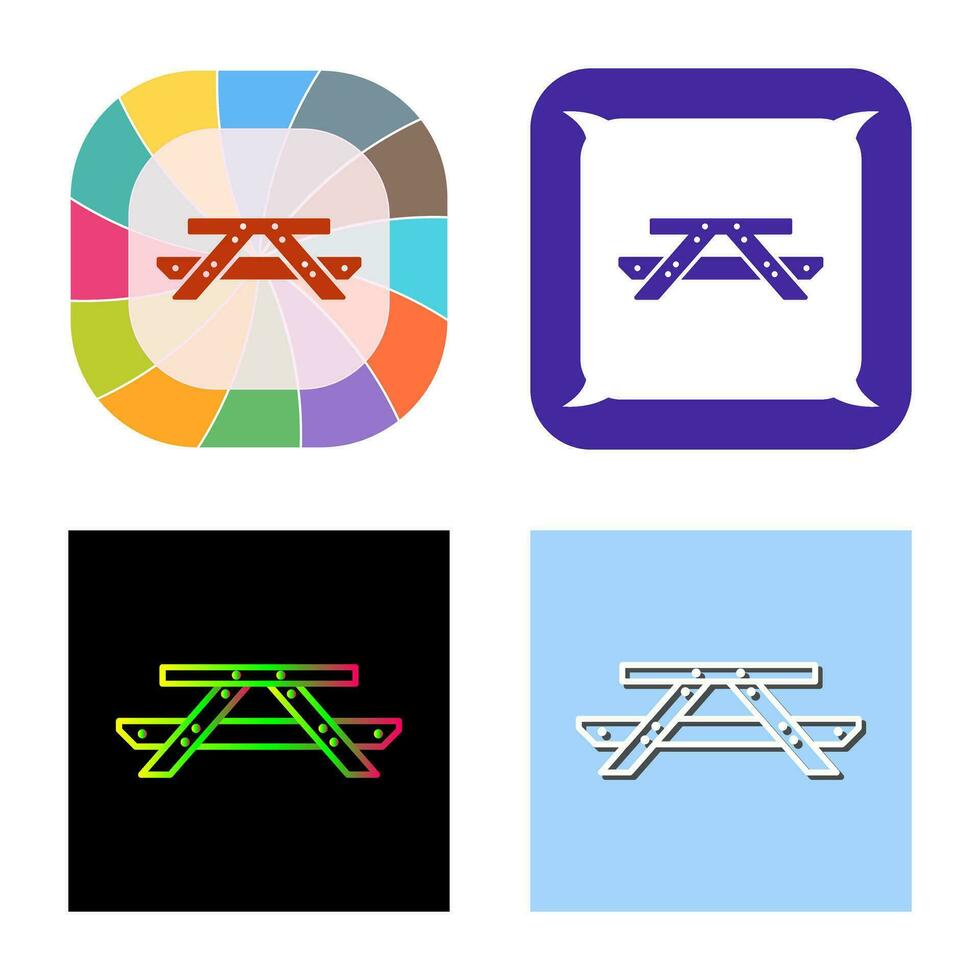 Picnic of Table Vector Icon