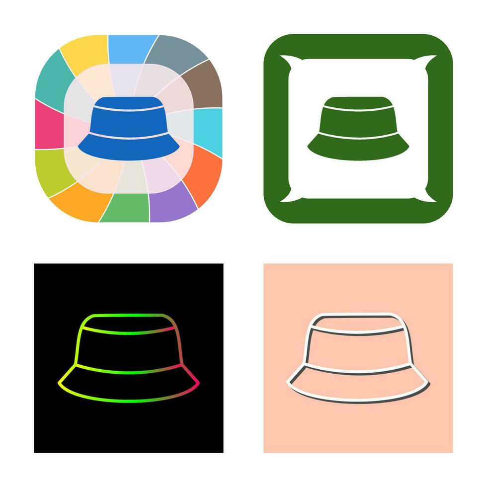 icono de vector de sombrero de hombre