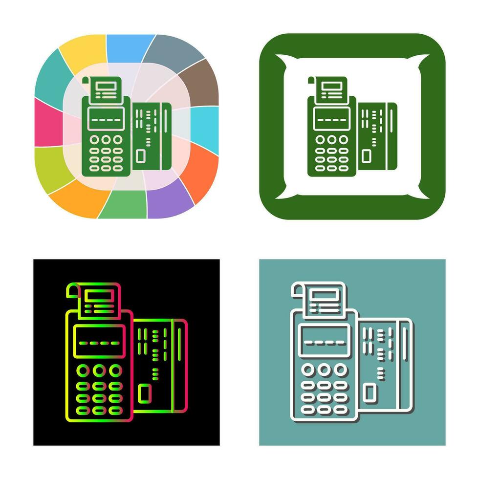 Pos Terminal Vector Icon