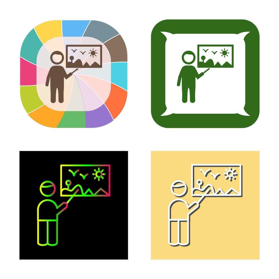 Art Museum Guide Vector Icon
