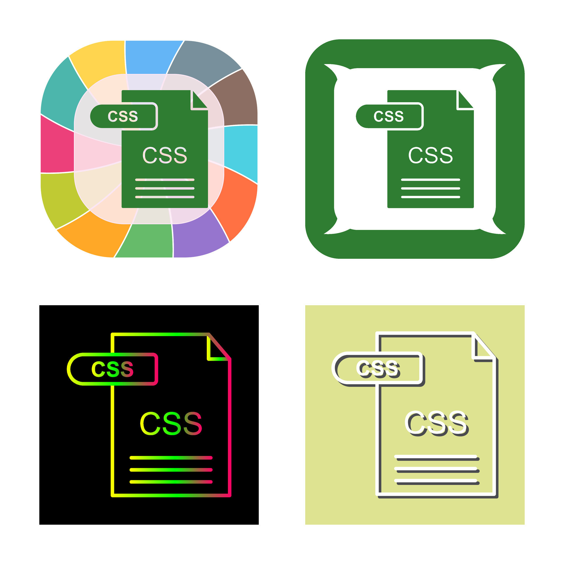 CSS Vector Icon 34180751 Vector Art at Vecteezy