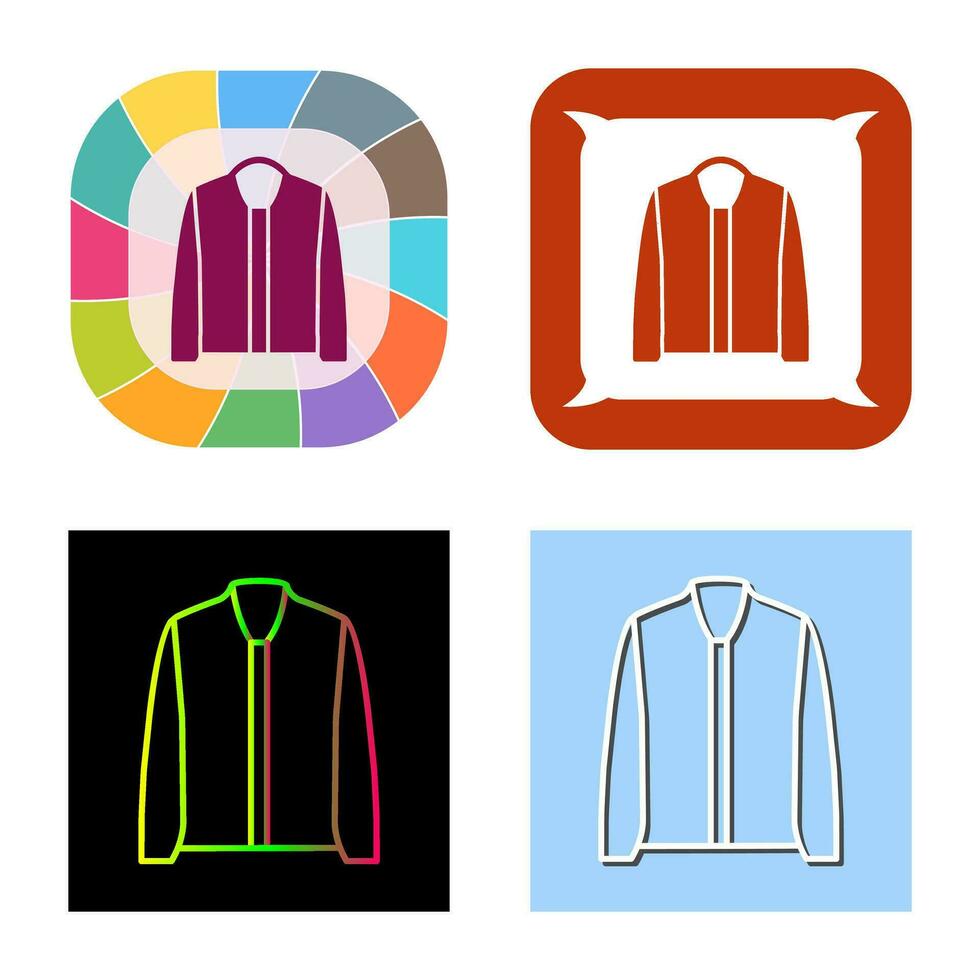 icono de vector de chaqueta