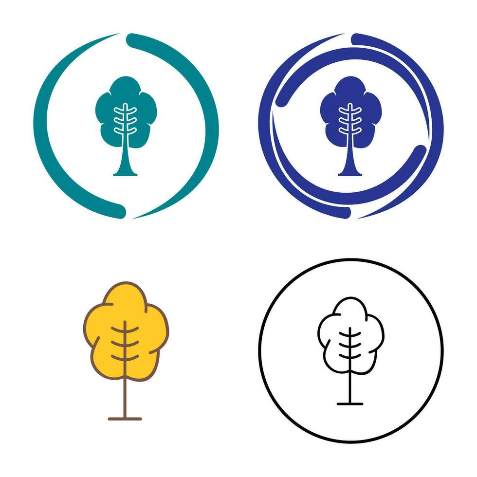 icono de vector de árbol