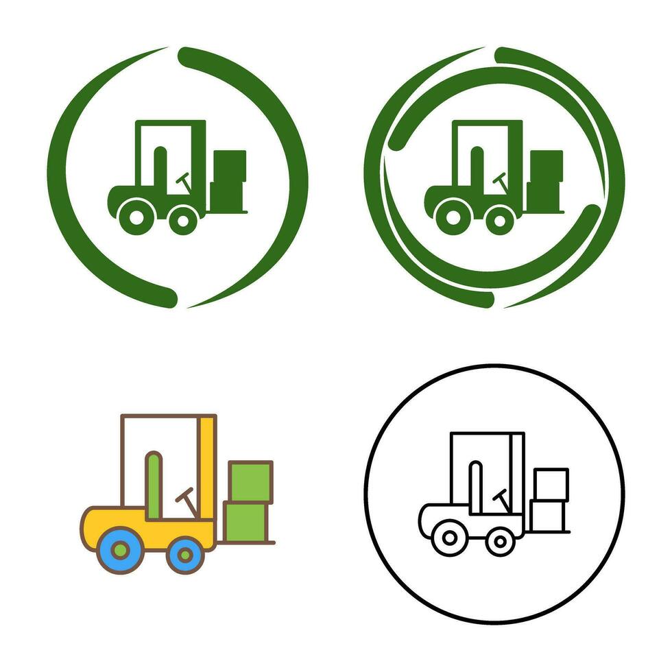 Forklifter Vector Icon