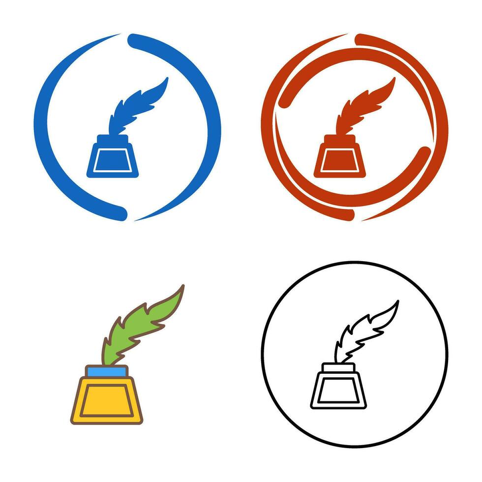 Inkwell Vector Icon