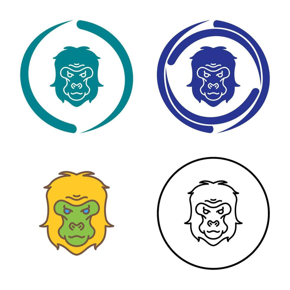 Gorilla Vector Icon