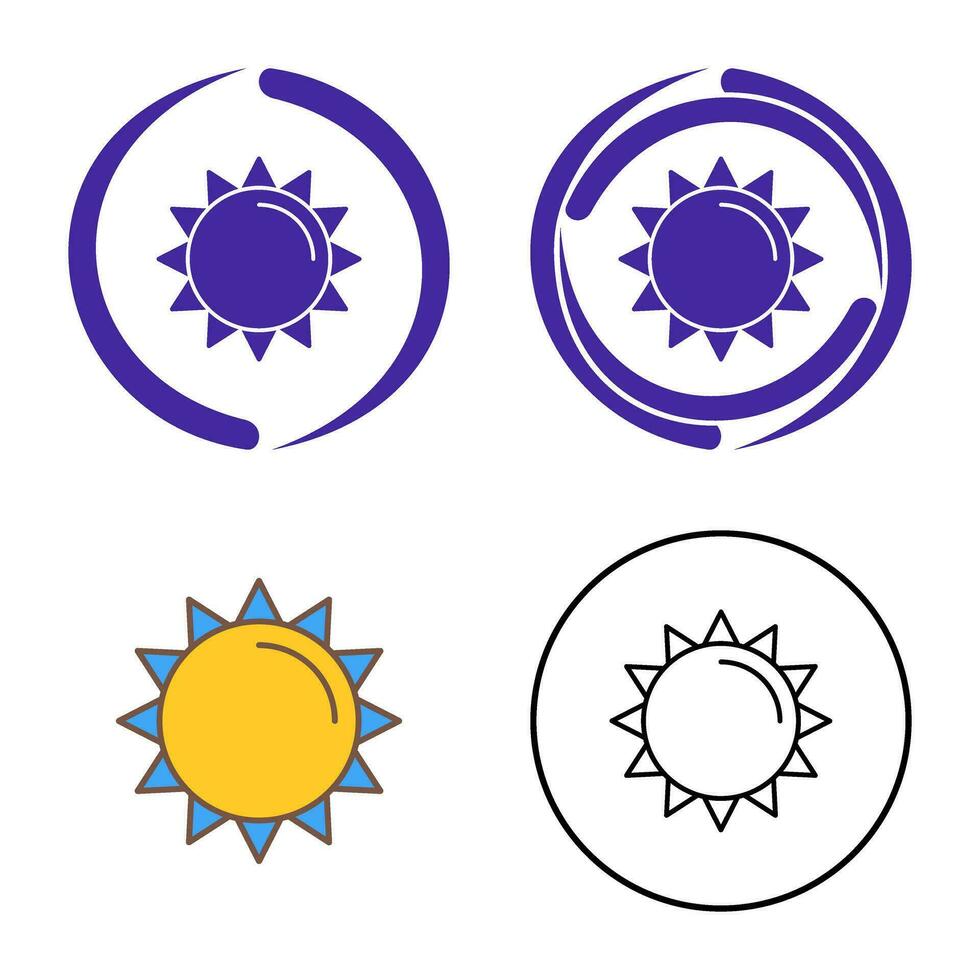 icono de vector de sol