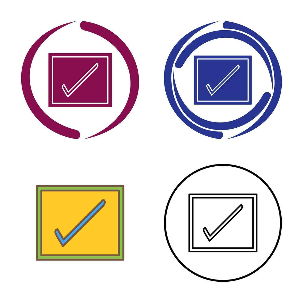 Checkbox Vector Icon