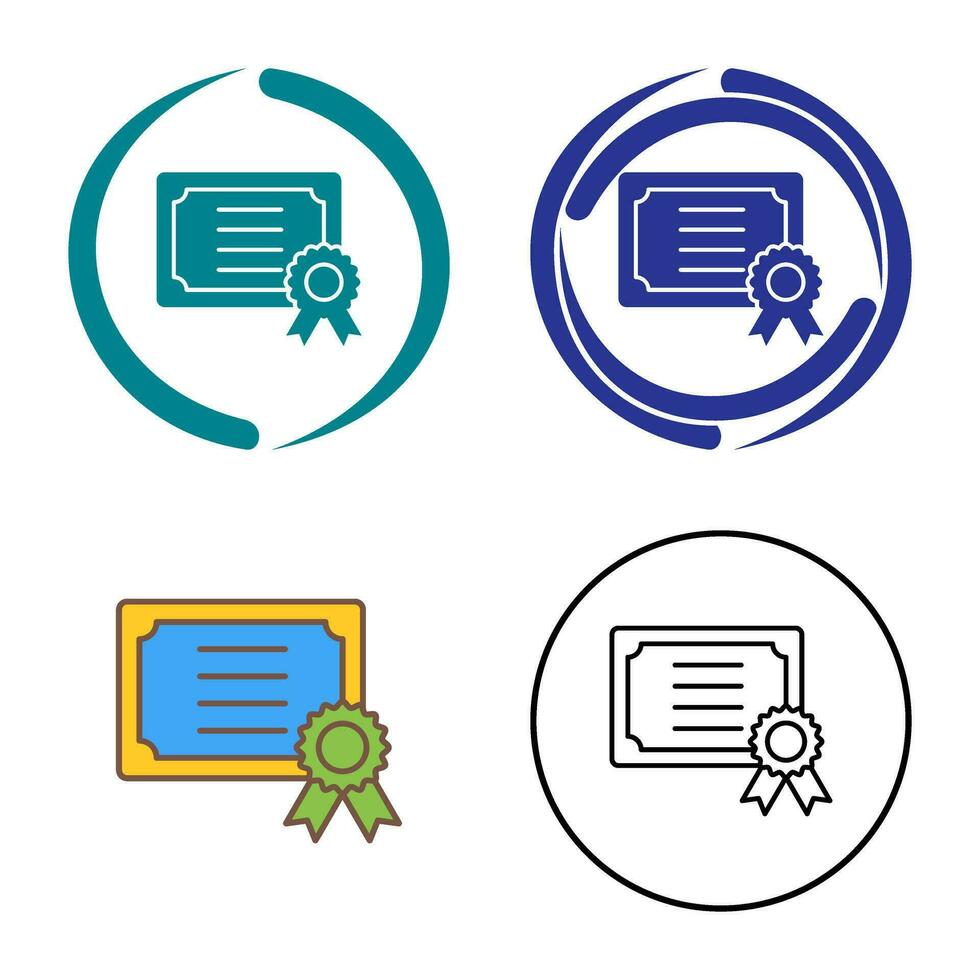 Certificate Vector Icon