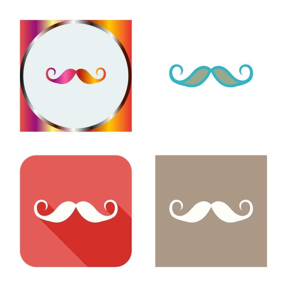 icono de vector de bigote