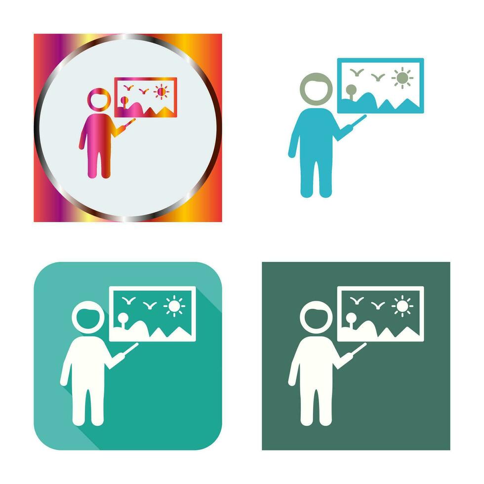 Art Museum Guide Vector Icon