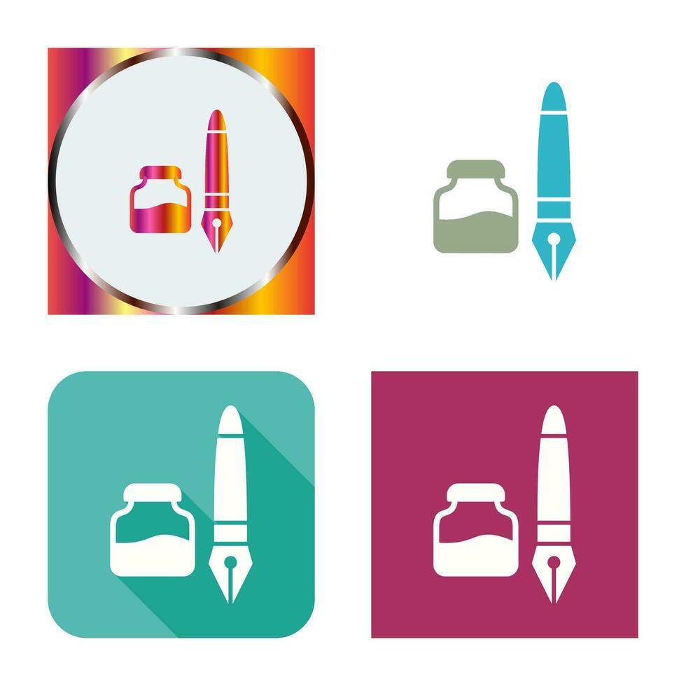 Ink and Pen Vector Icon