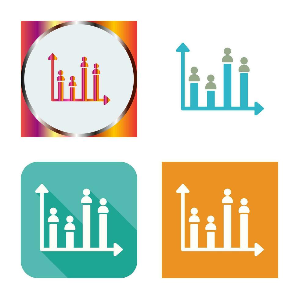 Candidate Graph Vector Icon