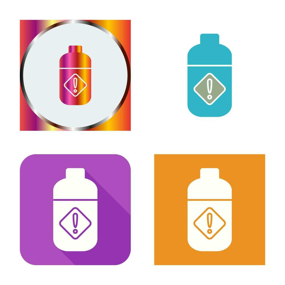 Pesticide Bottle Vector Icon