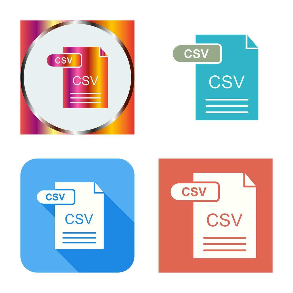 CSV Vector Icon