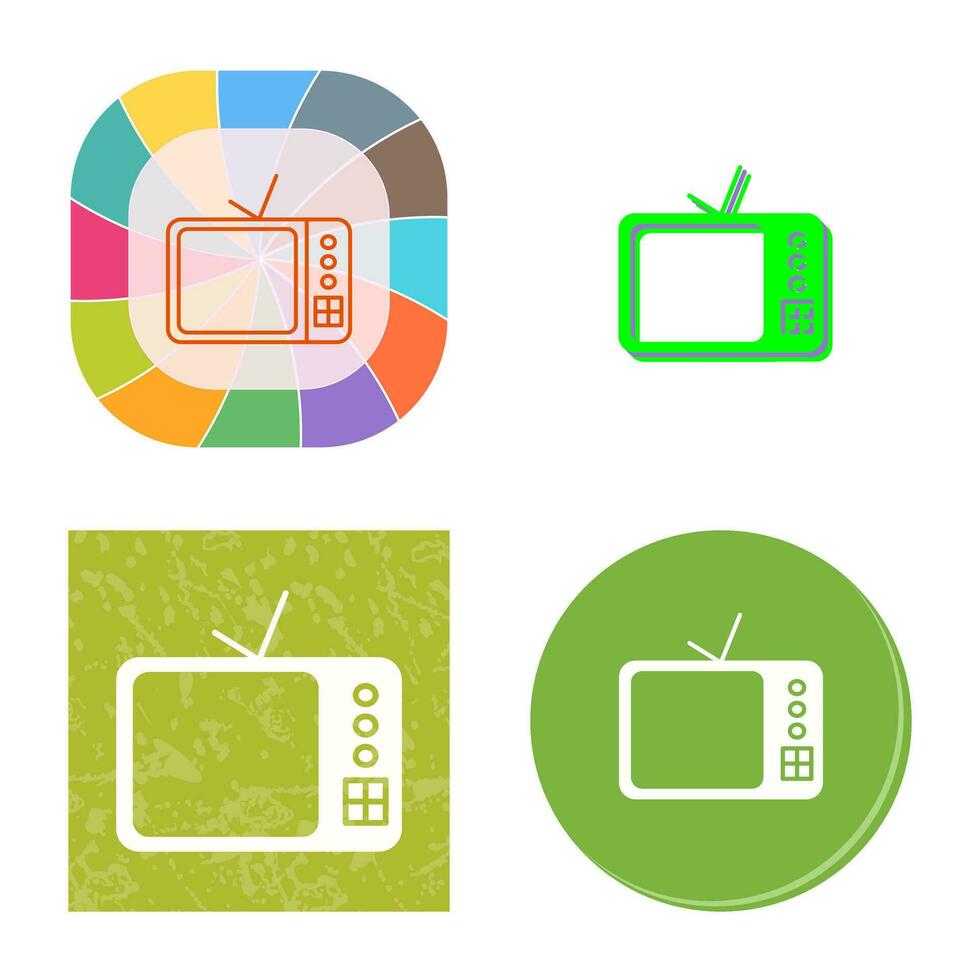 TV Set Vector Icon