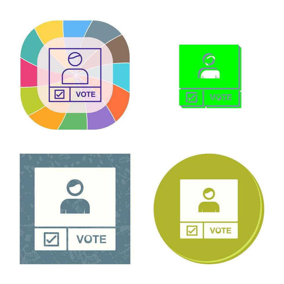 Candidate Banner Vector Icon