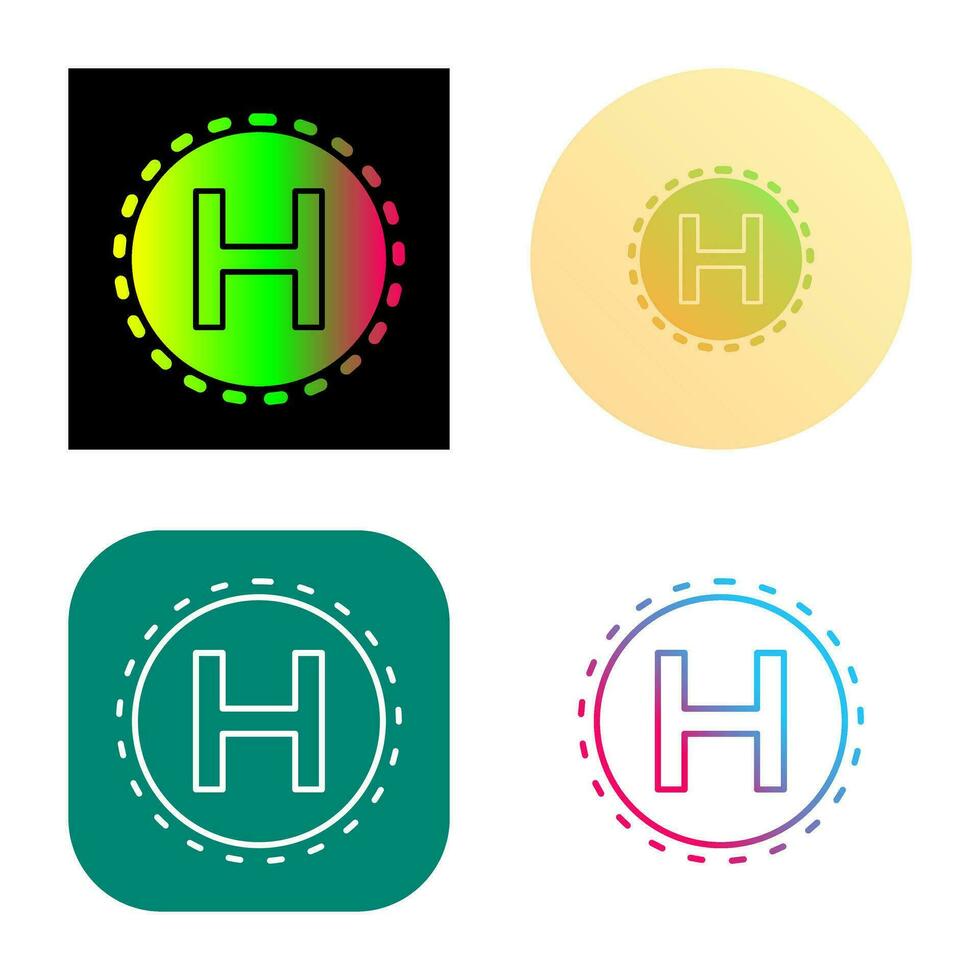 Helipad Vector Icon