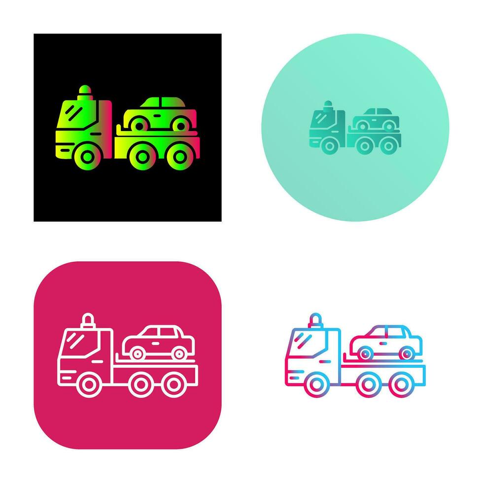 Tow Truck Vector Icon