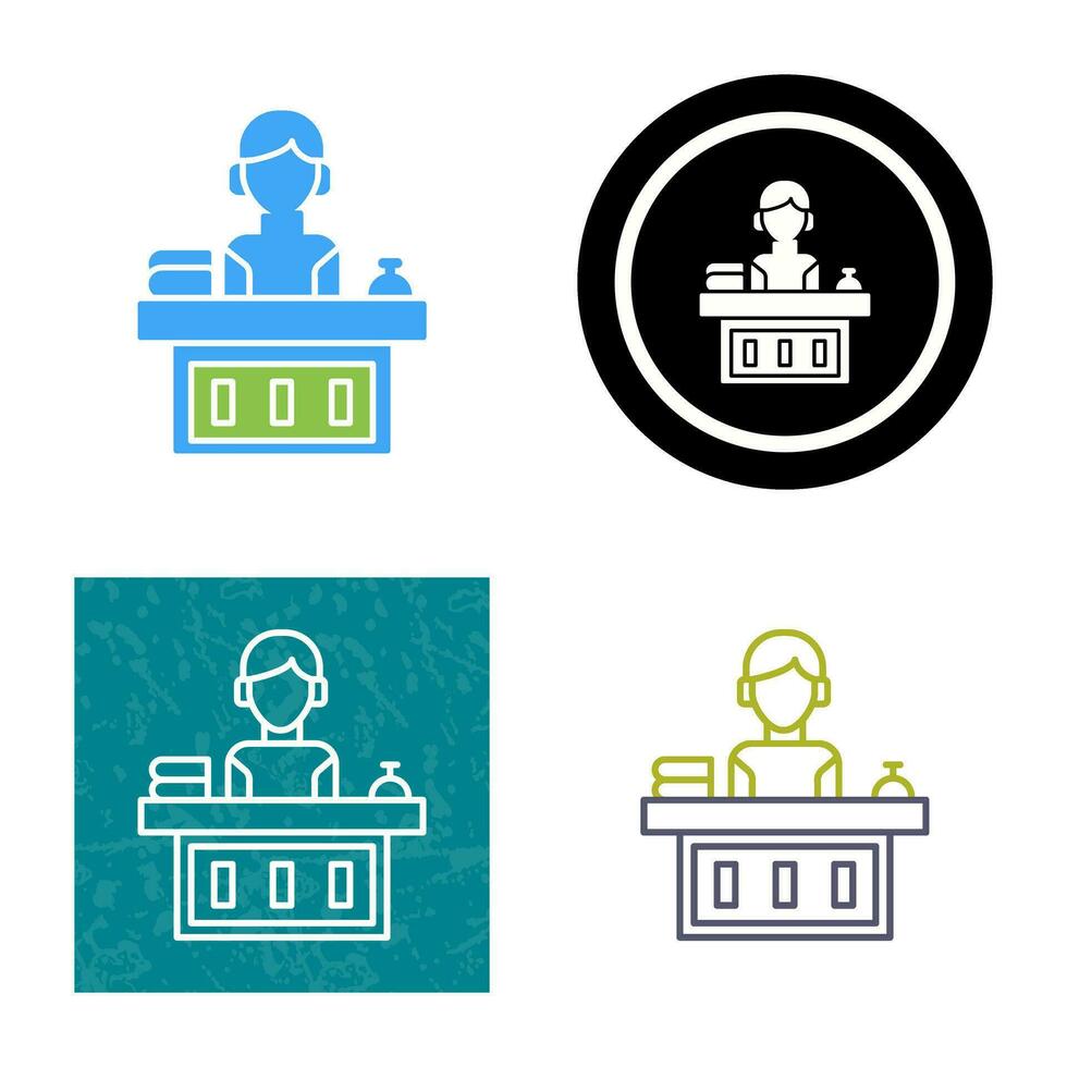 Office Reception Vector Icon