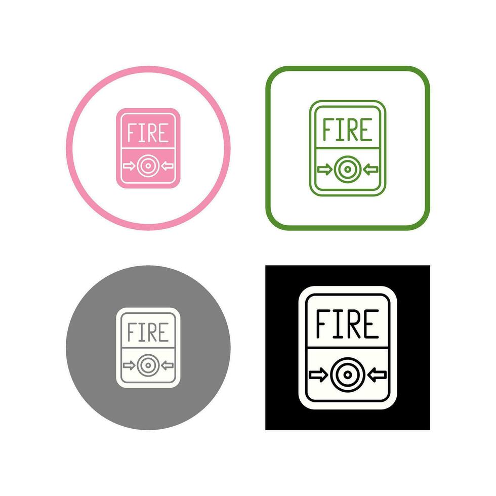 Fire Button Vector Icon