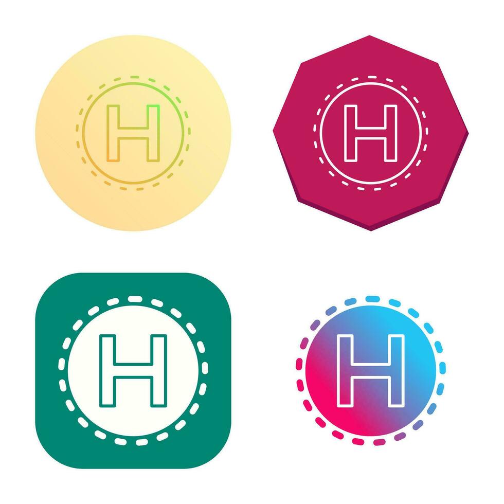 Helipad Vector Icon