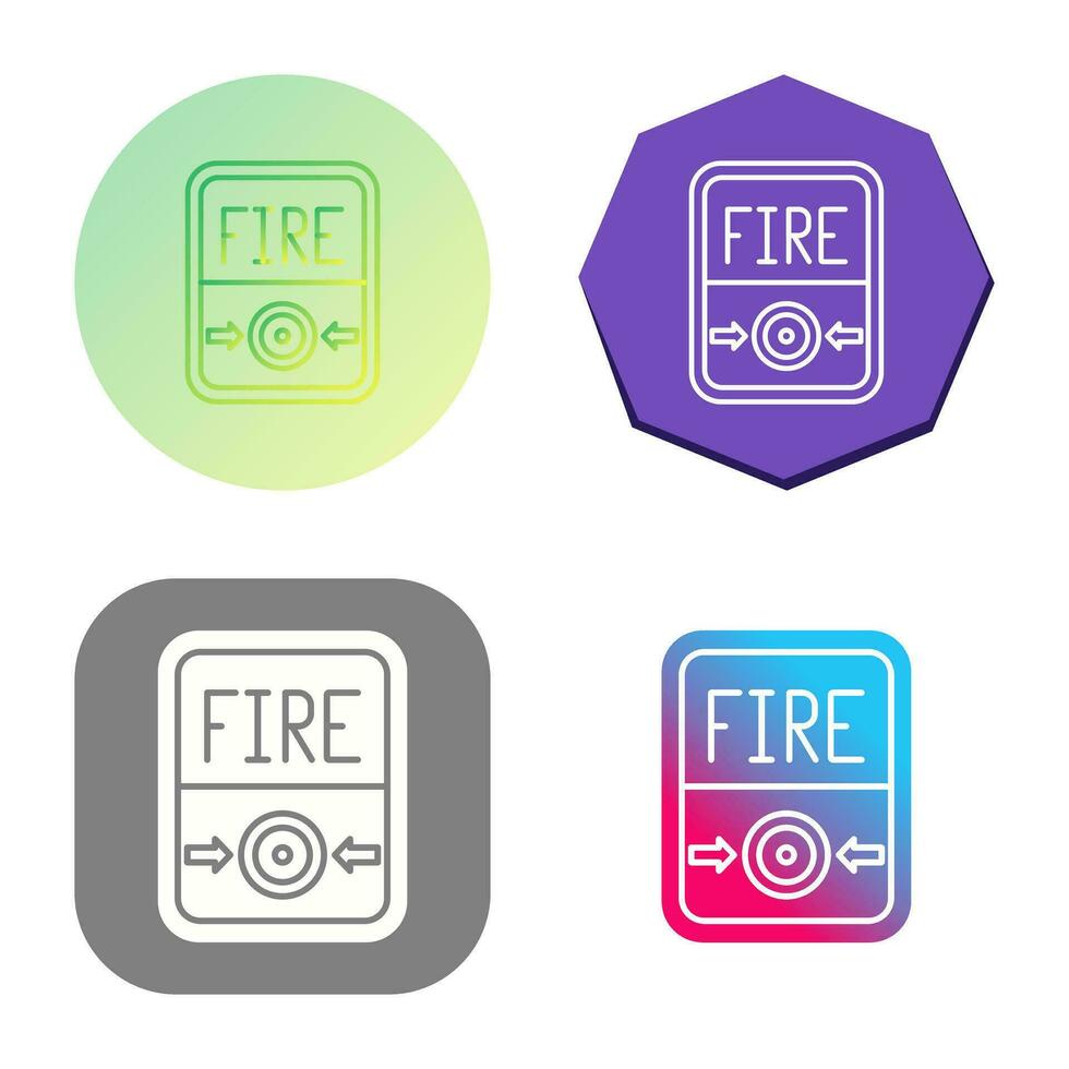Fire Button Vector Icon