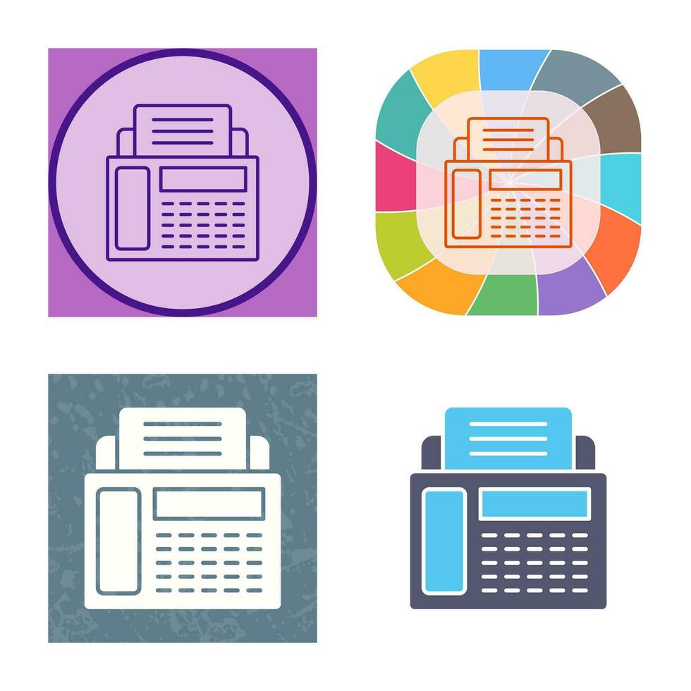 Fax Machine Vector Icon