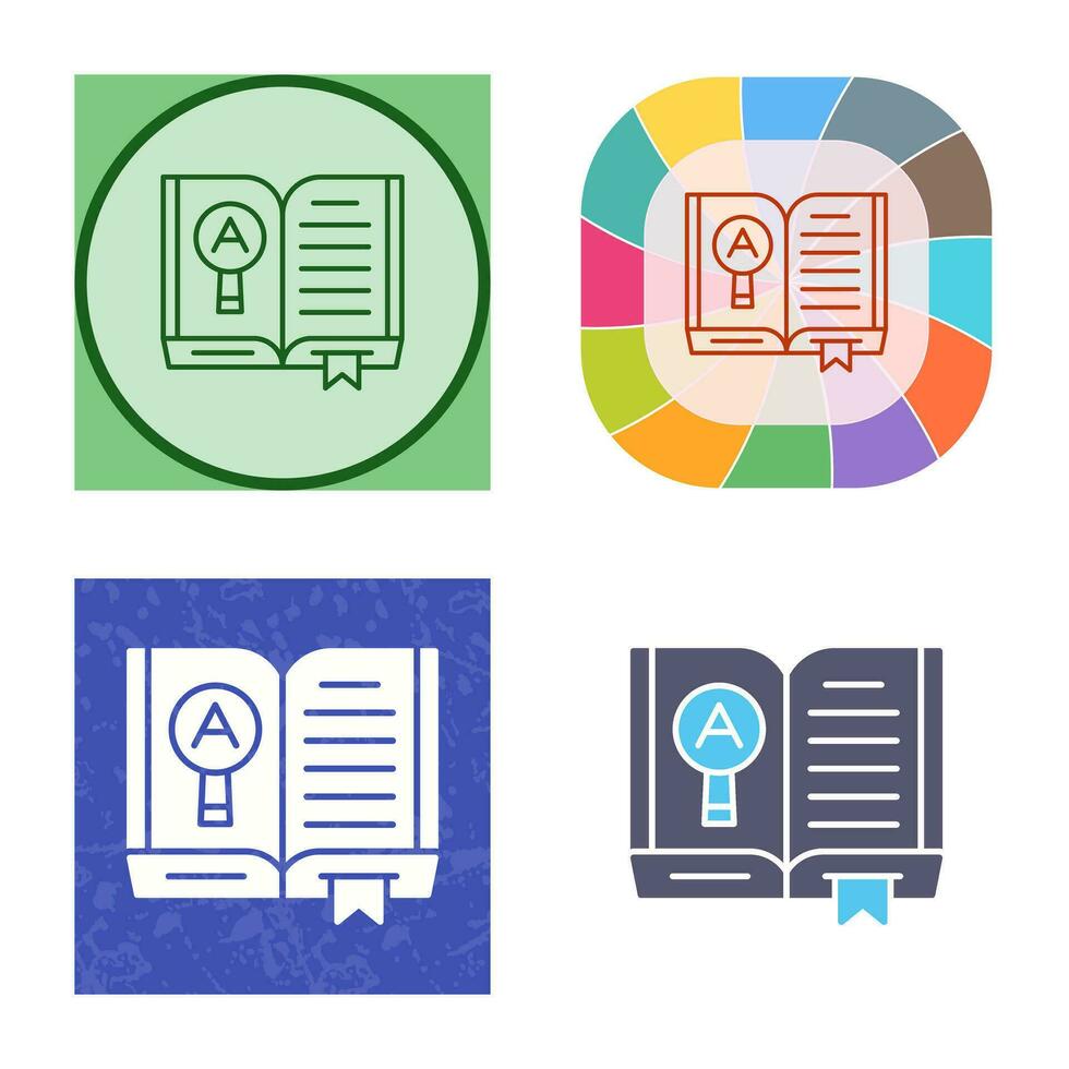 Open Book Vector Icon