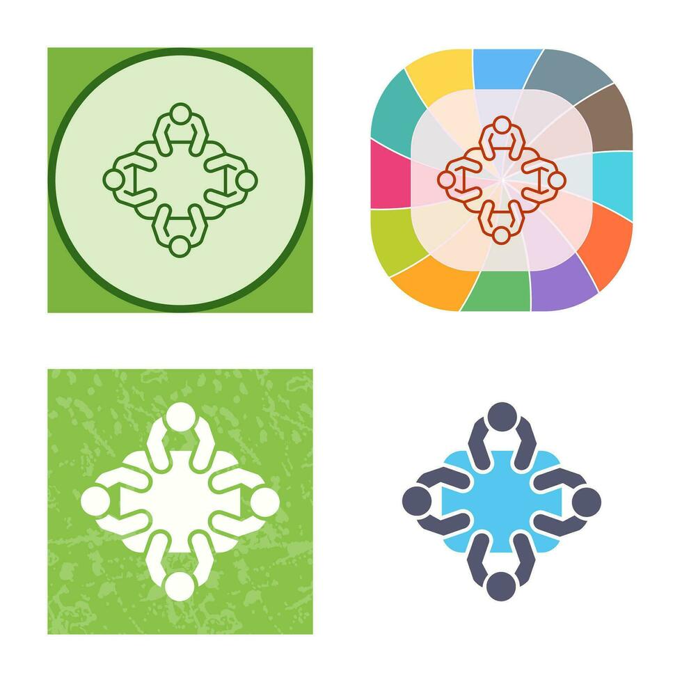 Staff Meeting Vector Icon