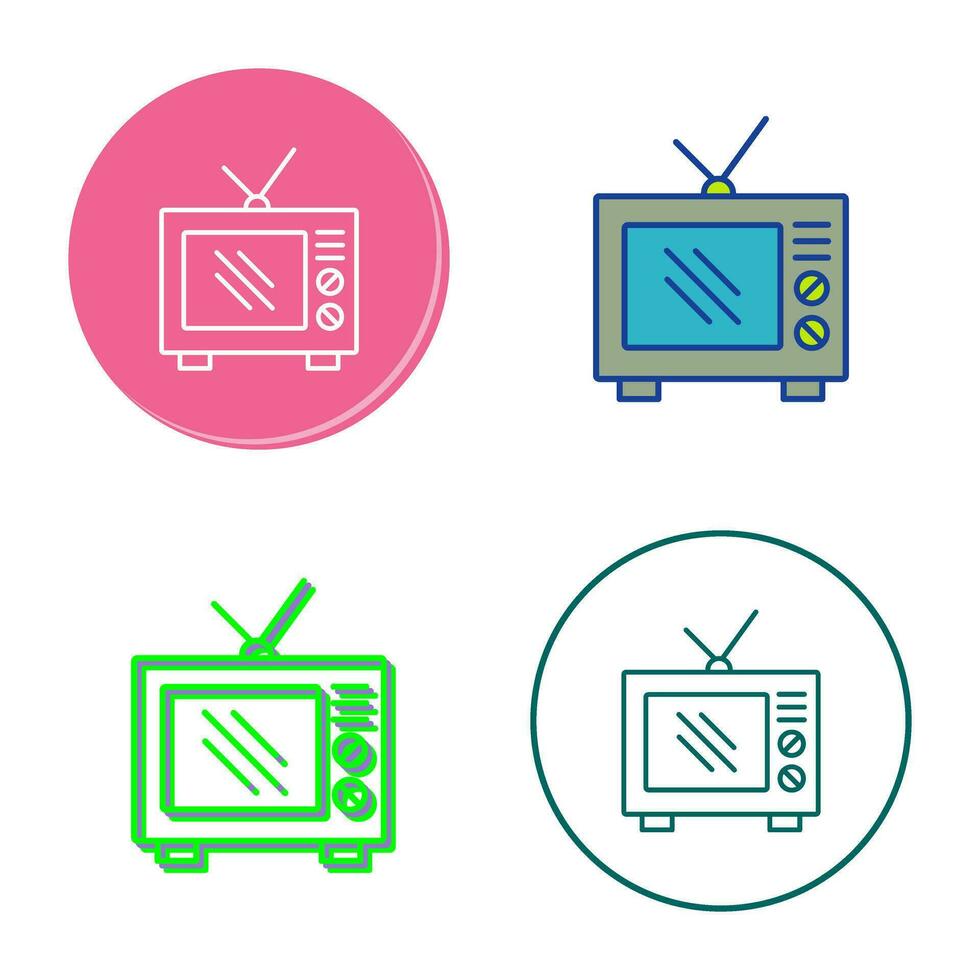 Old TV Vector Icon