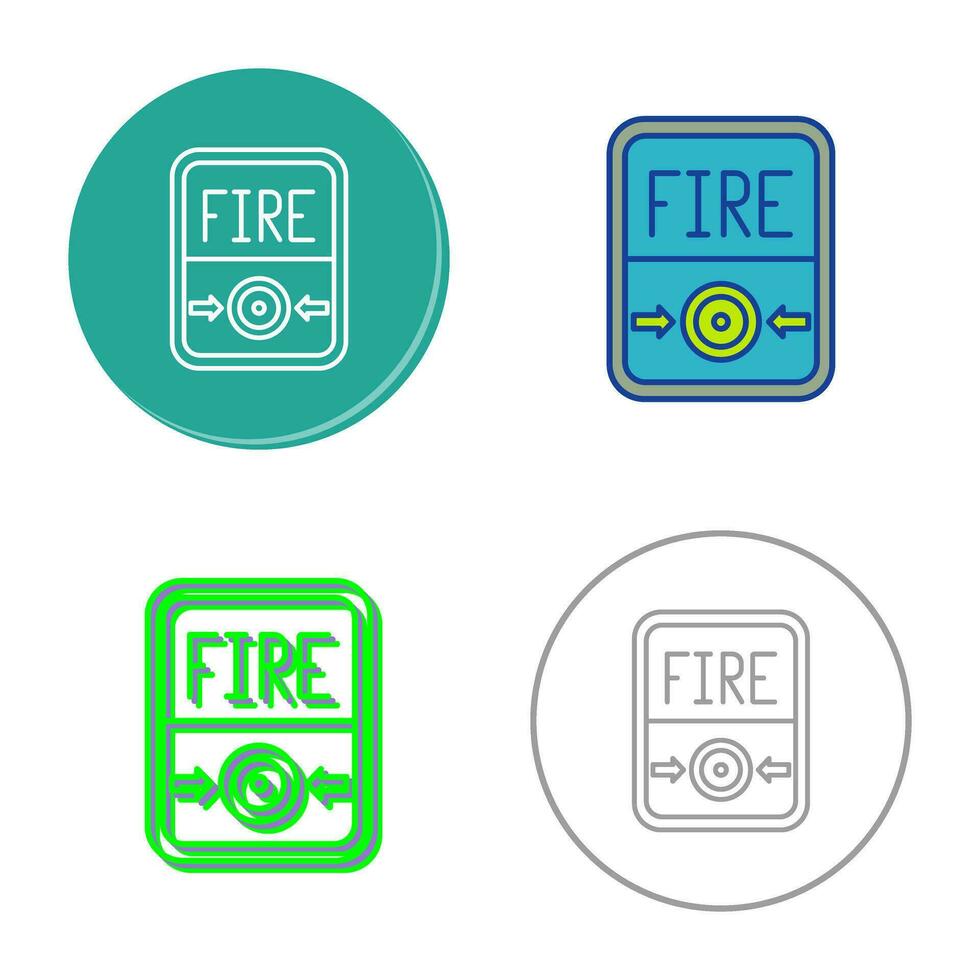 Fire Button Vector Icon