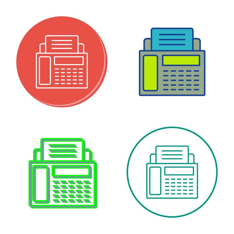 Fax Machine Vector Icon