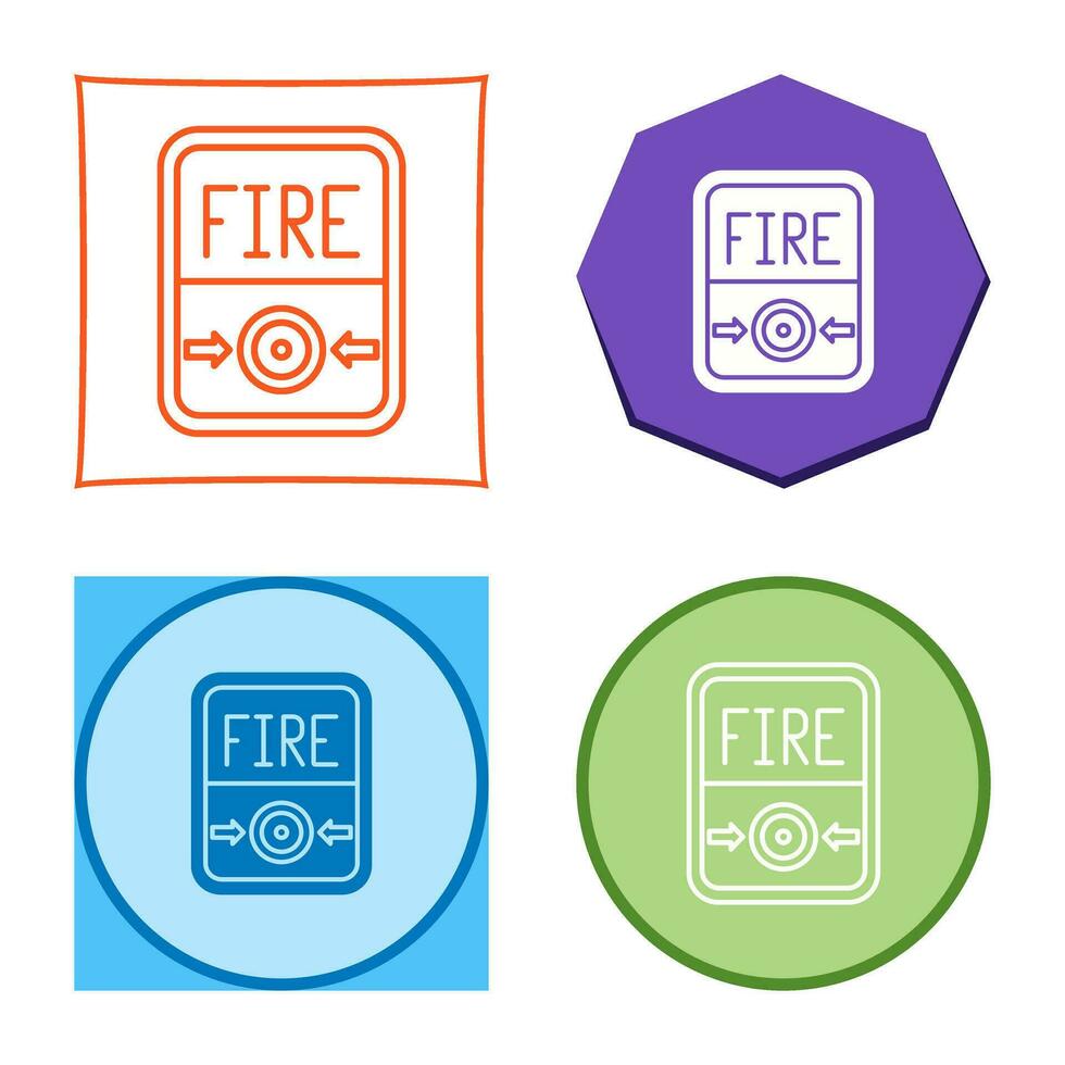 Fire Button Vector Icon