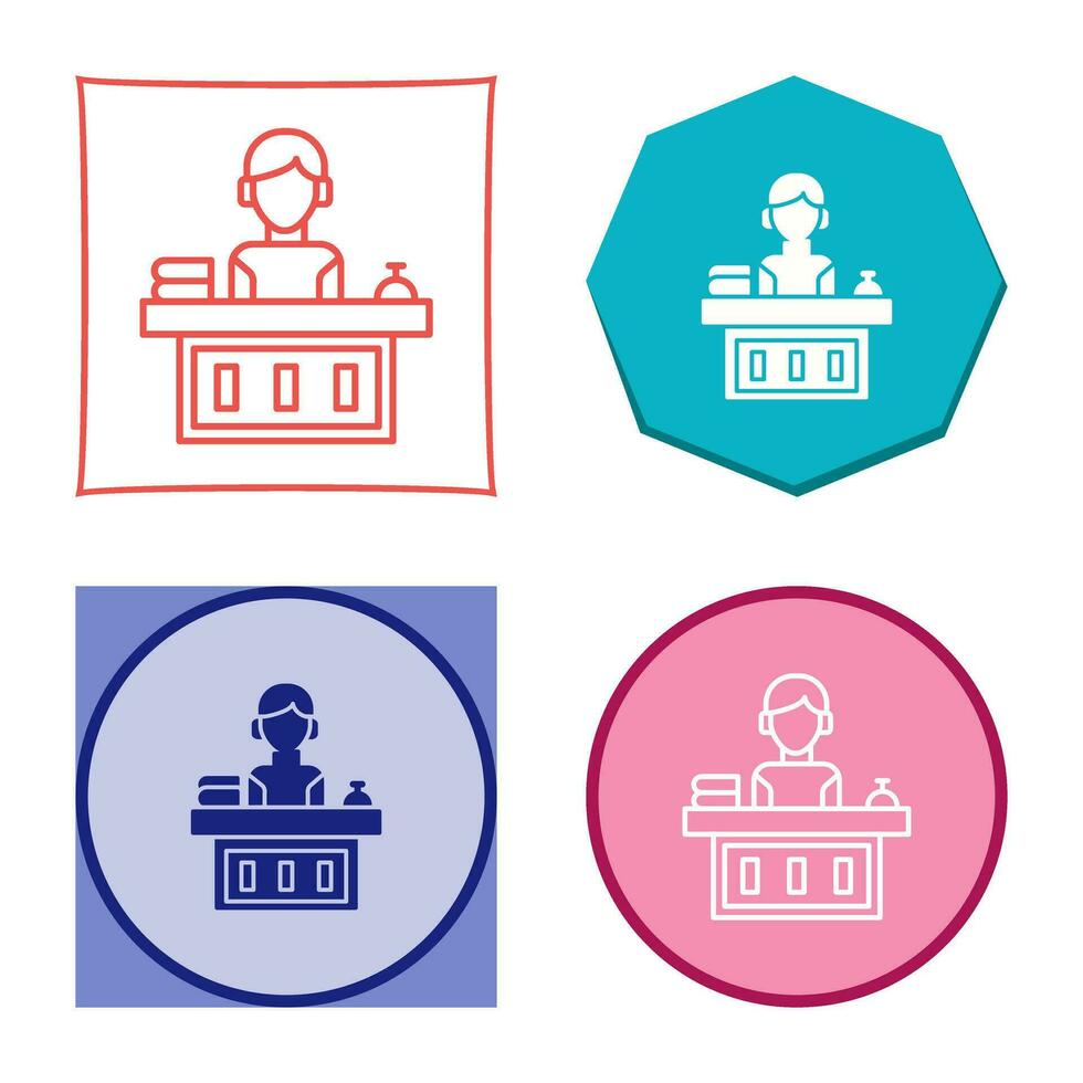 Office Reception Vector Icon